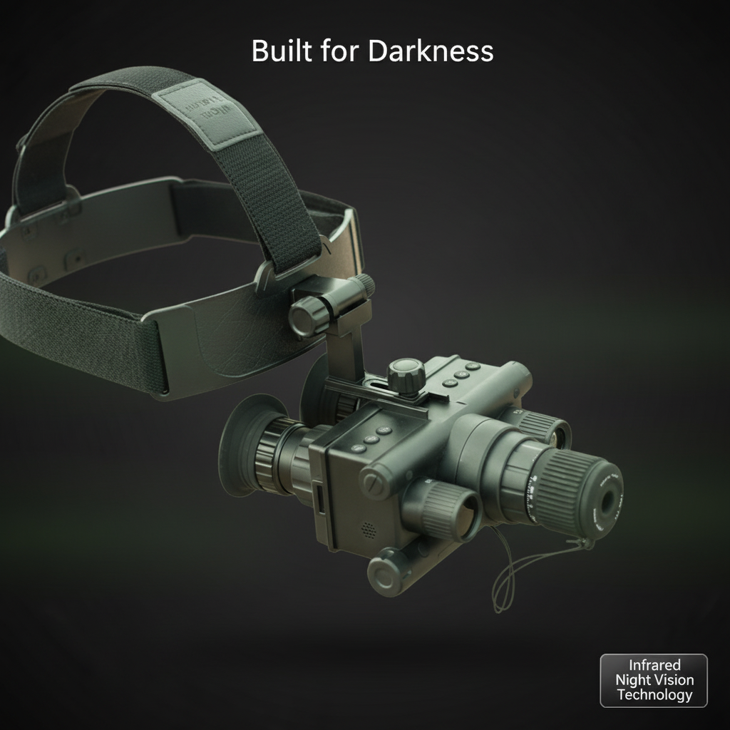 CIGMAN X1 Pro Night Vision Goggles on head mount